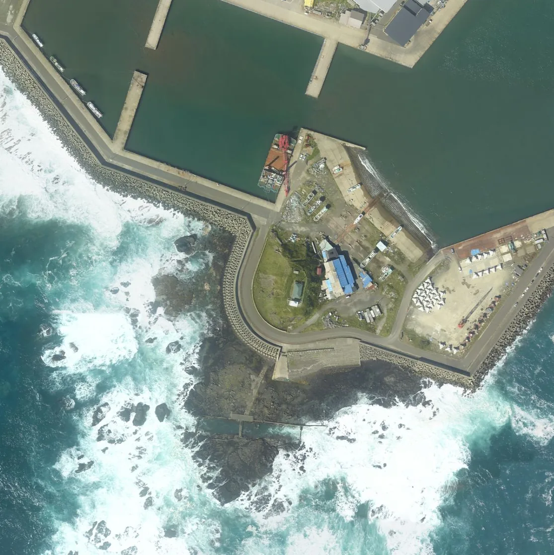 弁天島の航空写真