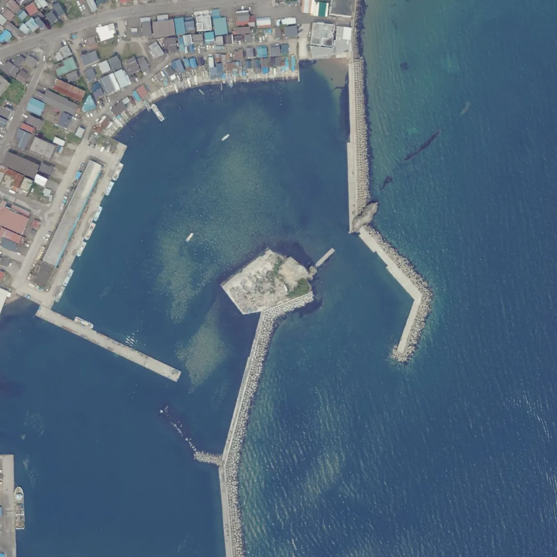 弁天島の航空写真