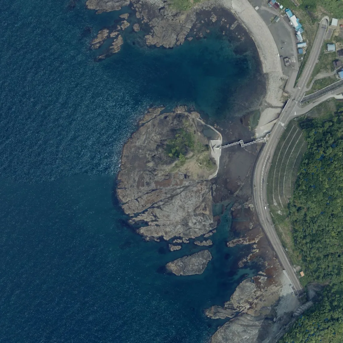 弁天島の航空写真
