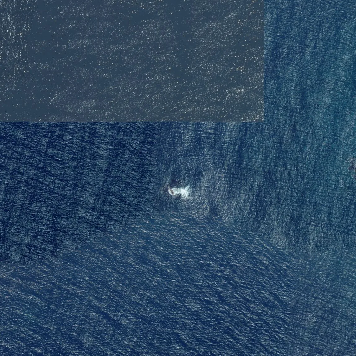二ッ石の航空写真