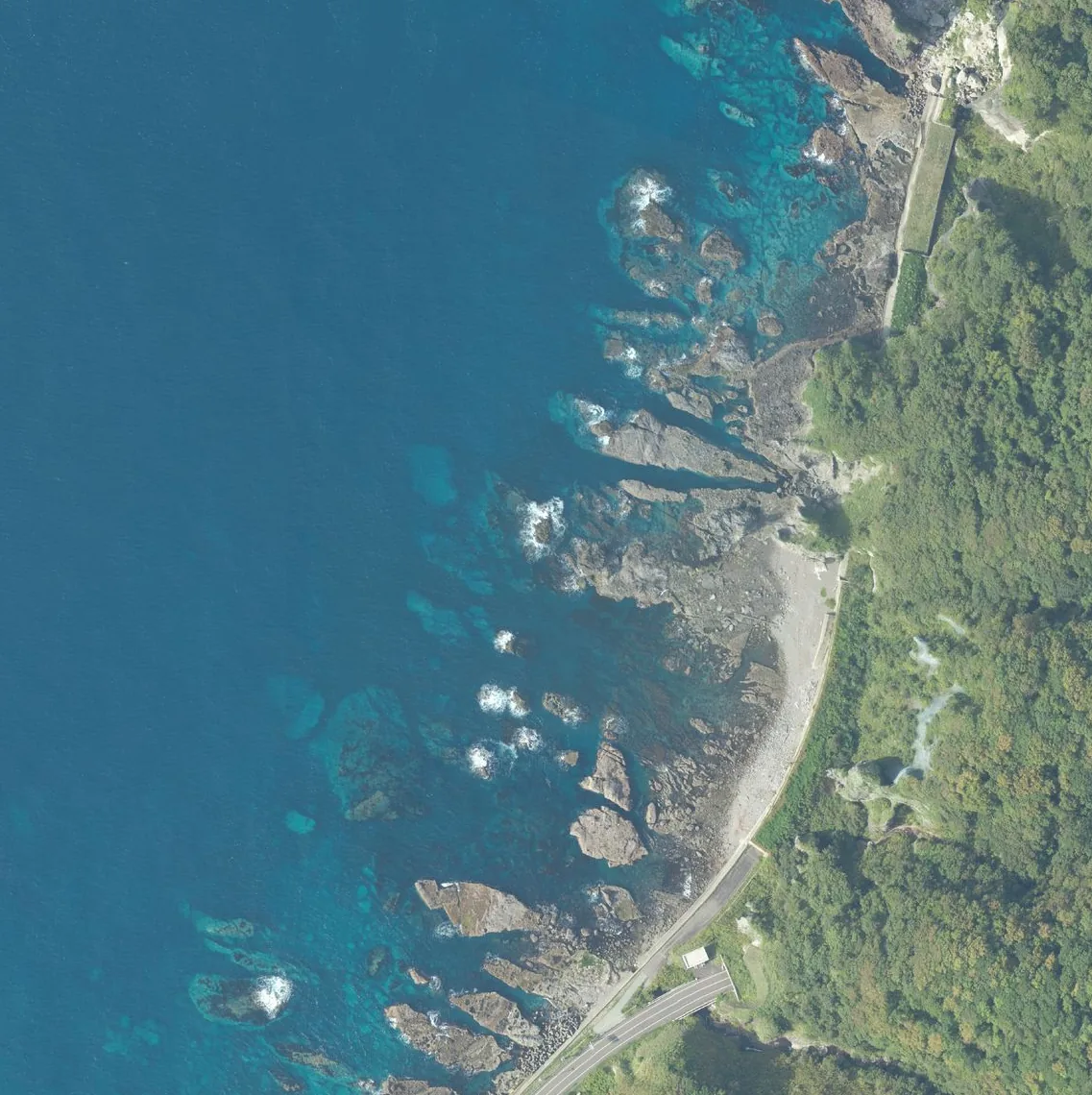 瓦斯燈島の航空写真