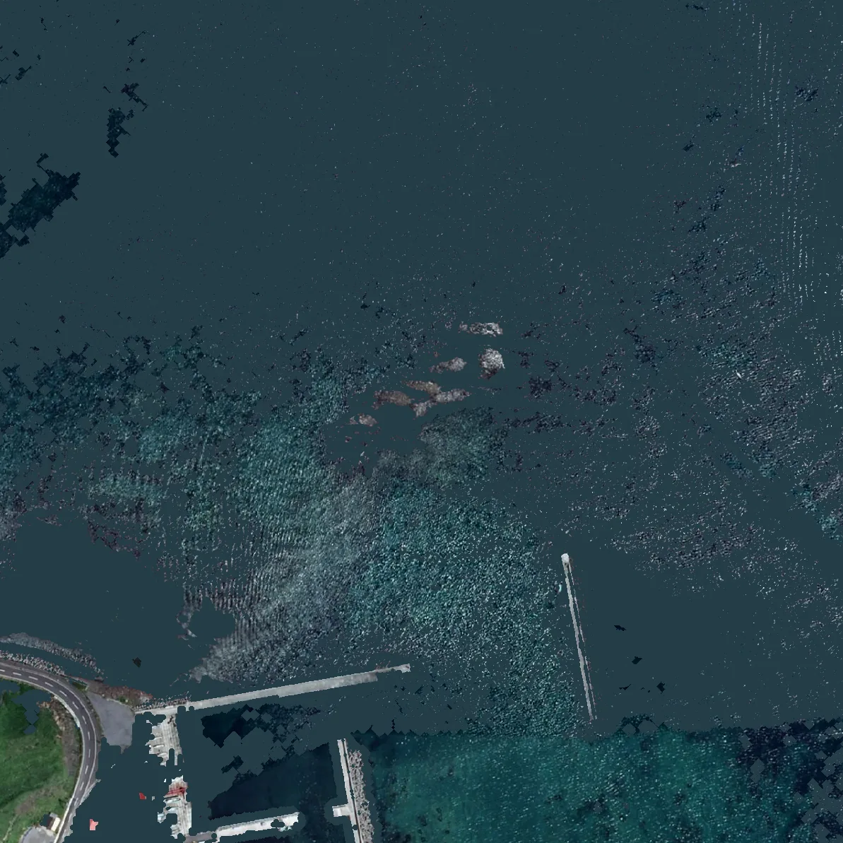 ゴメ島の航空写真