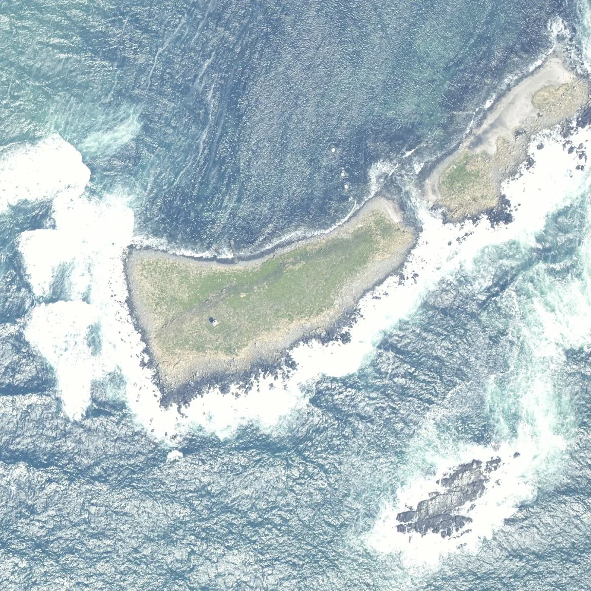 ハボマイモシリ島の航空写真