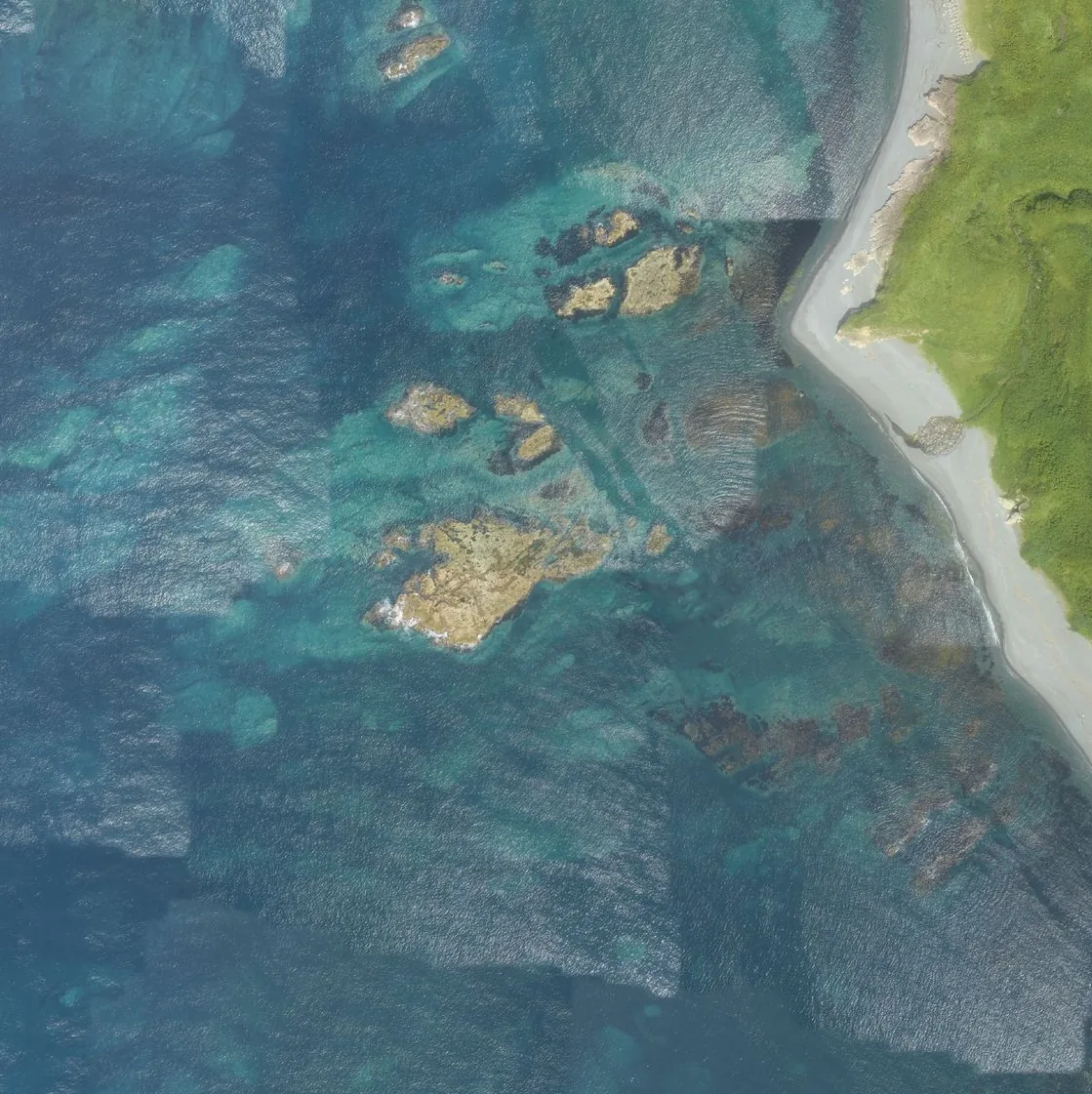 海苔島の航空写真