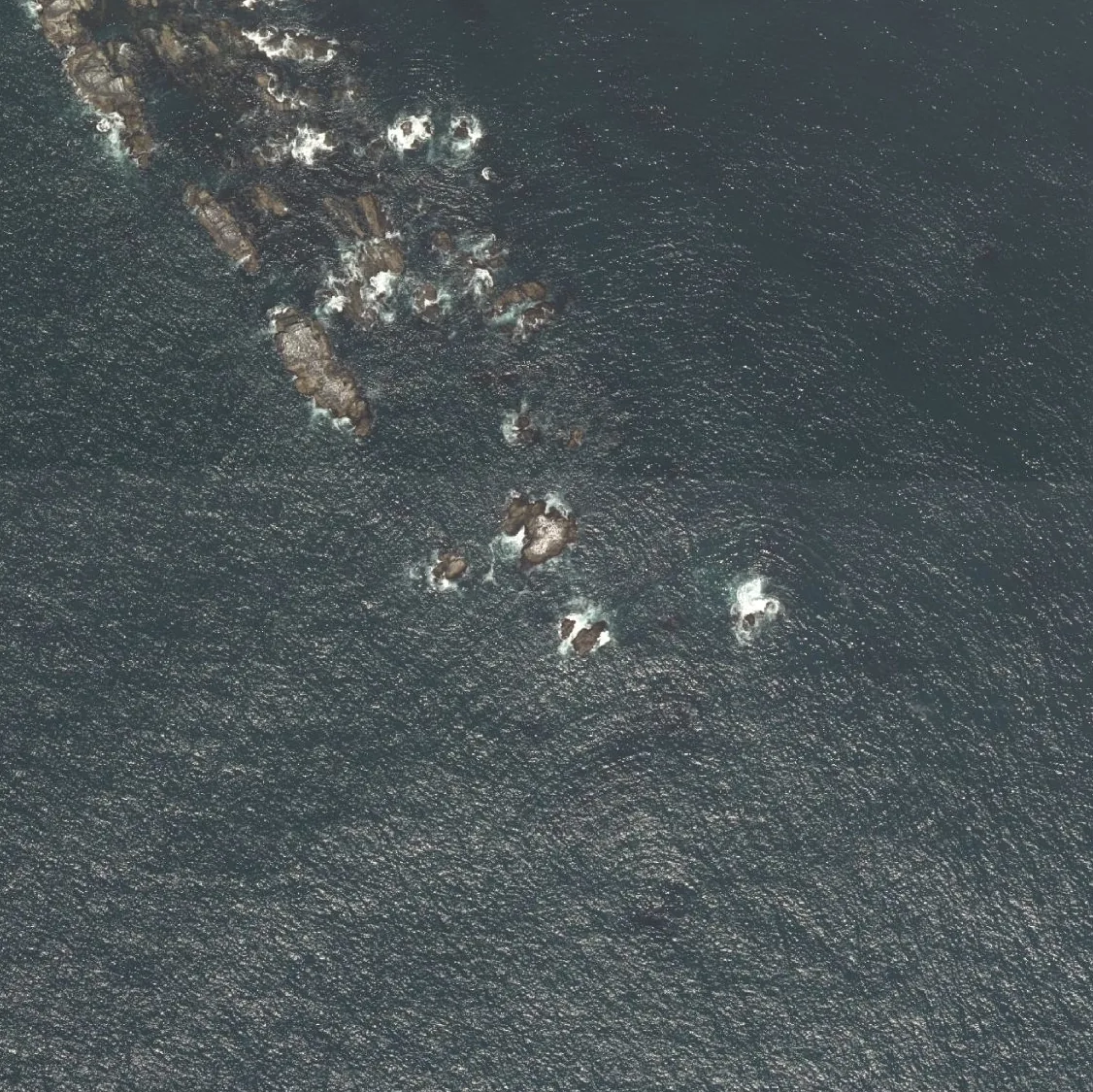 沖岩の航空写真