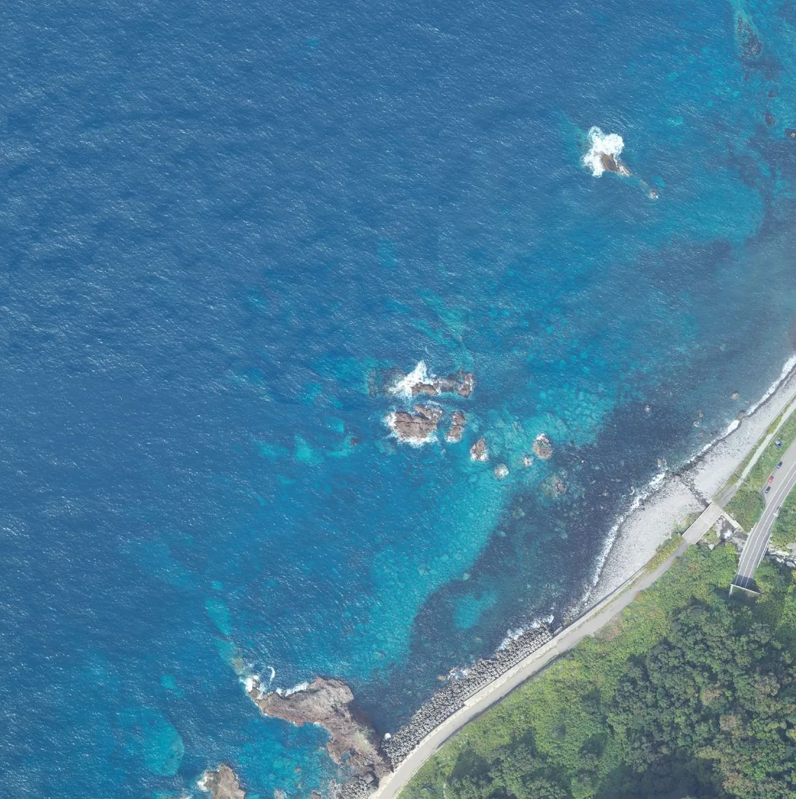 オコツナイの航空写真